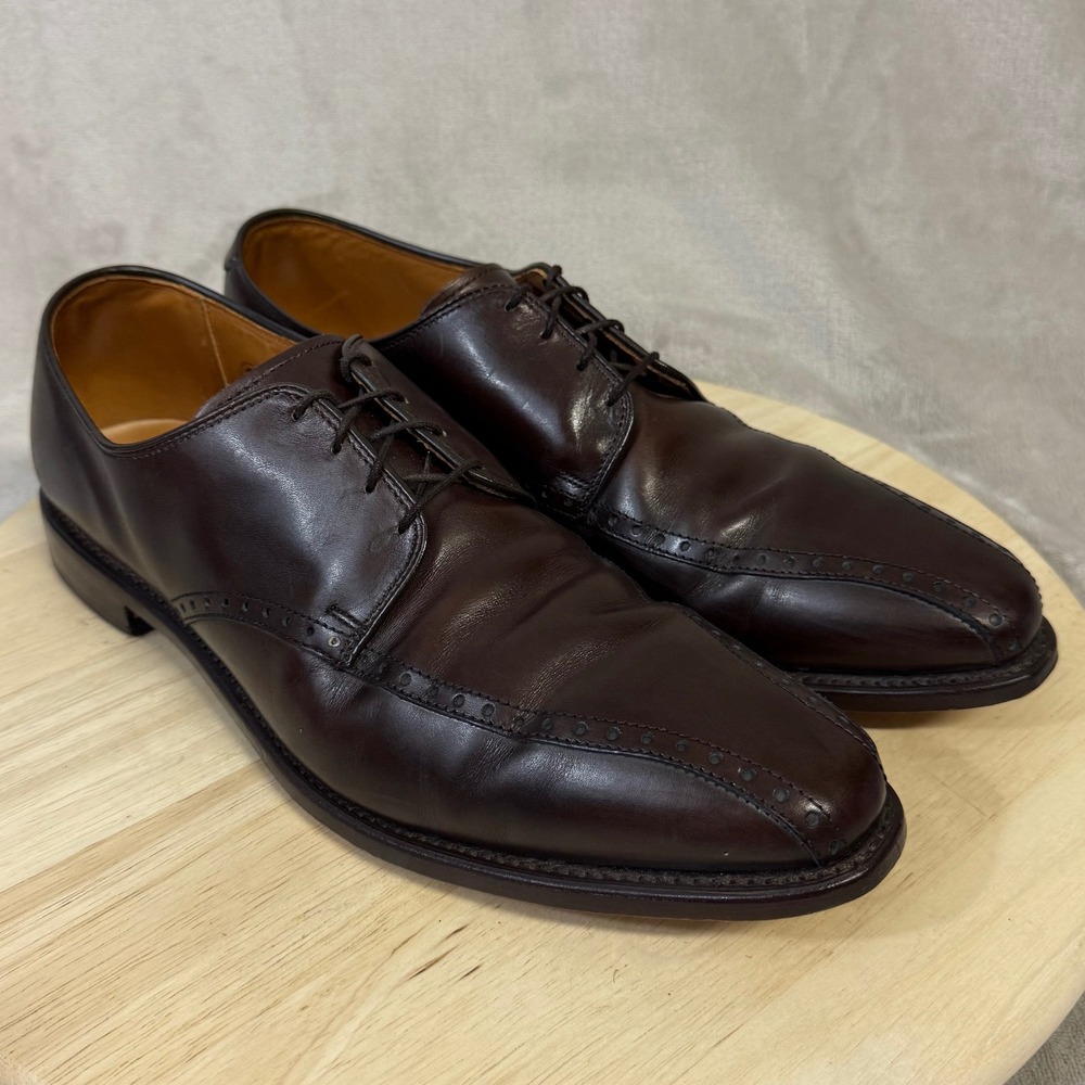 Allen Edmonds Wendell Mens 11.5 B Brown Leather Split Toe Derby Dress Shoes 5768 - Picture 6 of 16